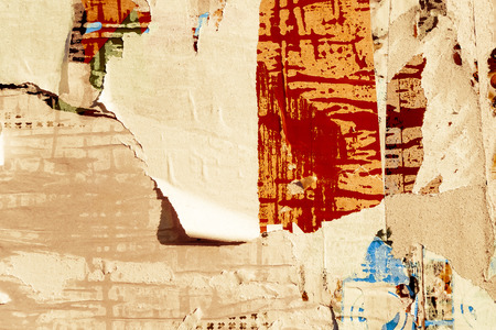 Old posters grunge textures and backgrounds の写真素材