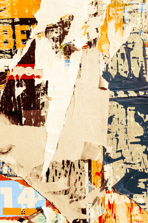 Old posters grunge textures and backgrounds の写真素材