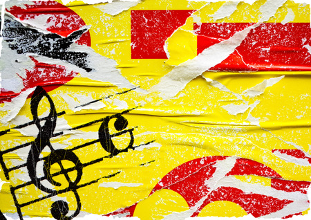 Abstract grunge melody textures and backgrounds with spaceの写真素材