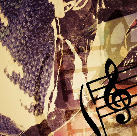 Abstract grunge melody textures and backgrounds with spaceの写真素材