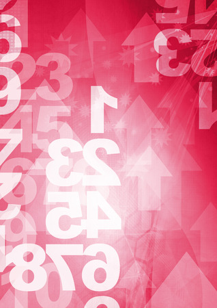 retro style numbers-background in grunge styleの写真素材