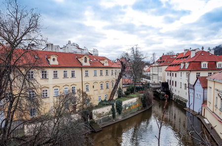 Old Town ancient architecture in Prague, Czech Republicの写真素材
