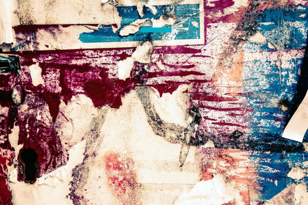 Old posters grunge textures and backgroundsの写真素材