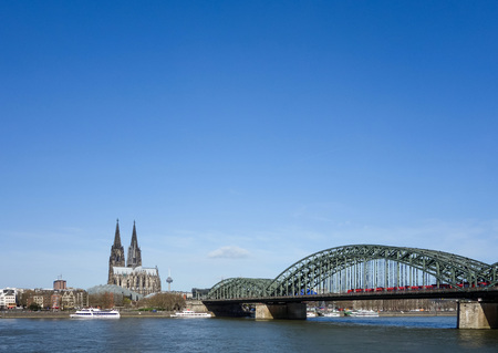view of Gothic Cathedral in Cologne, Germany.の写真素材