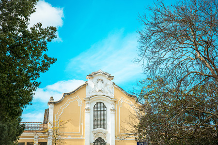 Beautiful street view of historic architectural in Lisbon, Portugal, Europe.の写真素材