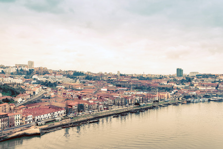 old town of Porto and river, Portugalの写真素材