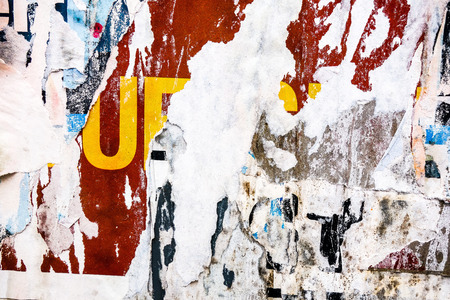 Old posters grunge textures and backgroundsの写真素材