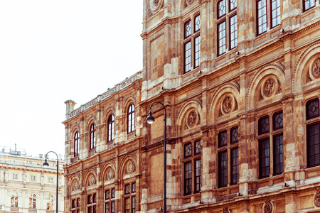 Viennese Classical style building, Austria, Europeの写真素材