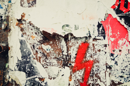 Old posters grunge textures and backgroundsの写真素材