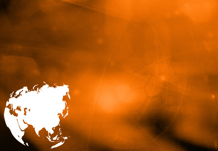 Asia map technology style artwork for your designの写真素材