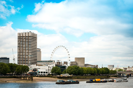 River view of London, England, UKのeditorial素材