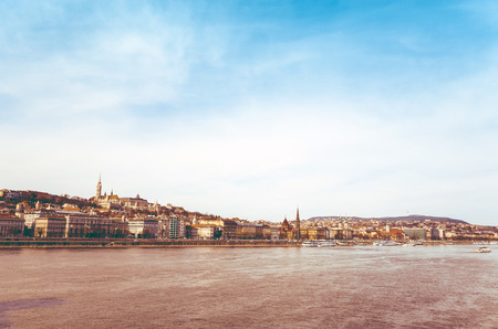 view of historic architectural in Budapest, Hungary, Europeの写真素材