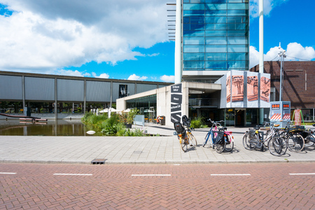 ROTTERDAM, Netherlands - August 10 : Street view of Rotterdam on August 10, 2016, in  Netherlands. back to 1270 when a dam was constructed in the Rotte river by people settled around it for safety.のeditorial素材