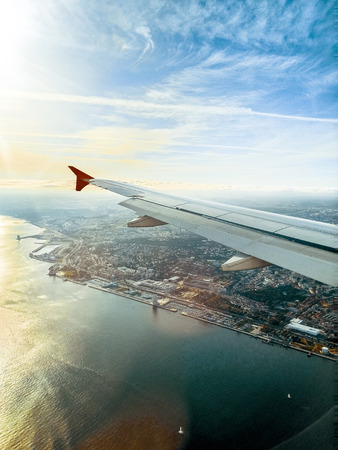 Beautiful view of historic architectural in Lisbon, Portugal, Europeの写真素材