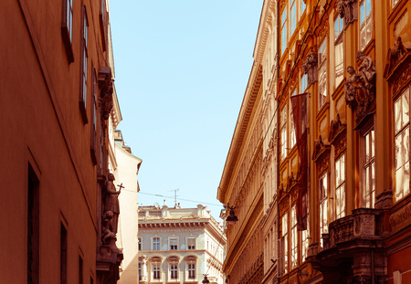 Viennese Classical style building, Austria, Europeの写真素材
