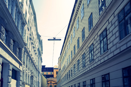 Viennese Classical style building, Austria, Europeの写真素材