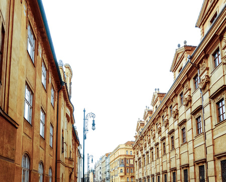 Old Town ancient architecture in Prague, Czech Republicの写真素材