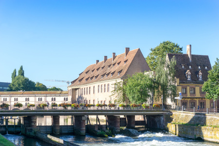 Beautiful view of ancient buildings at Strasbourg, Alsace, Franceの写真素材
