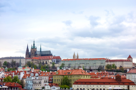 Old Town ancient architecture in Prague, Czech Republicのeditorial素材