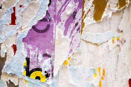 Old posters grunge textures and backgroundsの写真素材