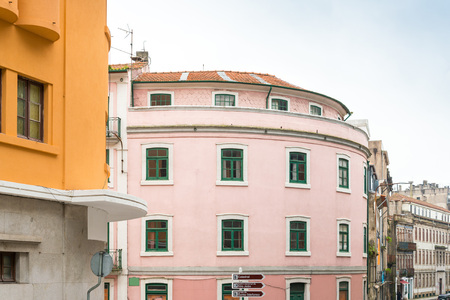 Street view of old town Porto, Portugal, Europeの写真素材