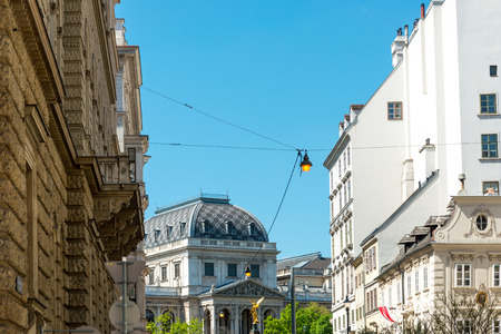 Viennese Classical style building, Austria, Europeの写真素材