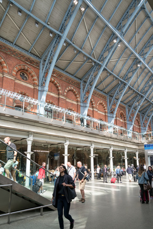 LONDON, UNITED KINGDOM - June 21, 2016. Street view of London underground in London, England, United Kingdomのeditorial素材