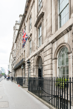 LONDON, UNITED KINGDOM - June 21, 2016. River view of London, England, United Kingdomのeditorial素材