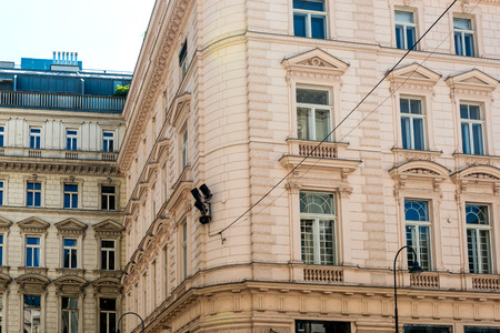 Viennese Classical style building, Austria, Europeの写真素材