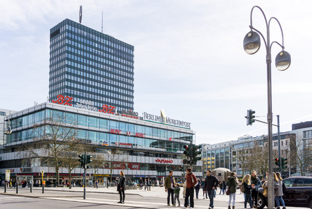 BERLIN, GERMANY- March 4,2017 : Typical Street view March 4,2017 in Berlin, Germany. Berlin is the capital of Germany. With a population of approximately 3.5 million people.BERLIN, GERMANYのeditorial素材