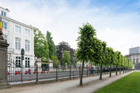 BRUSSELS, BELGIUM - June 8, 2016. Street view of old town in Brussels city, with a population of over 1.8 million, the largest in Belgium.のeditorial素材