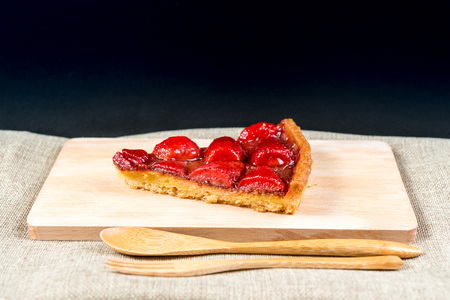 one slice of pie dessert ready to eatの写真素材