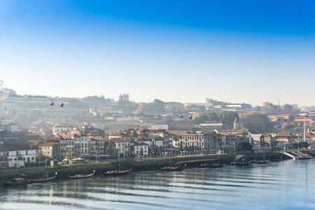 PORTO, PORTUGAL - November 17, 2016. old town of Porto and river, Portugal, Europe, is the second largest city in Portugal, has a population of 1.4 million.のeditorial素材