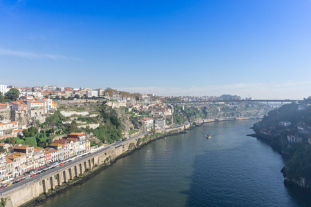 PORTO, PORTUGAL - November 17, 2016. old town of Porto and river, Portugal, Europe, is the second largest city in Portugal, has a population of 1.4 million.のeditorial素材