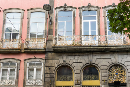 Street view of old town Porto, Portugal, Europeの写真素材