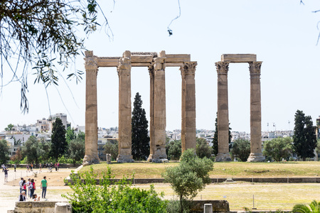 ATHENS, GREECE - May 3, 2017: view of Historic Old Acropolis of Athensのeditorial素材