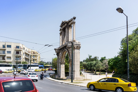 ATHENS, GREECE - May 3, 2017: view of Historic Old Acropolis of Athensのeditorial素材