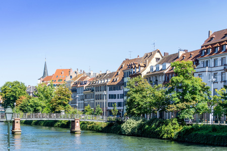 Traditional houses in La Petite France, Strasbourg, Alsace, France