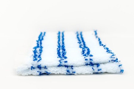 cleaning rag isolated on white backgroundの写真素材