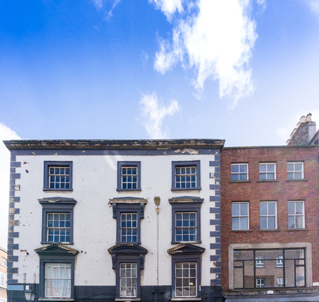 Traditional antique city building in Dublin Irelandのeditorial素材