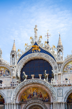 Saint Mark's Basilica in Venice, ITALYの写真素材