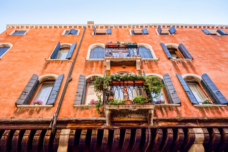 Classical style building in Venice, ITALYの写真素材