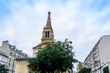 antique church building in paris,Europeの写真素材