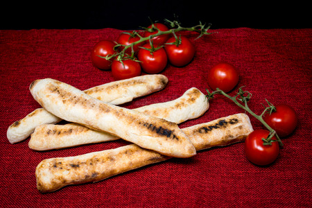 French baguette bread on table