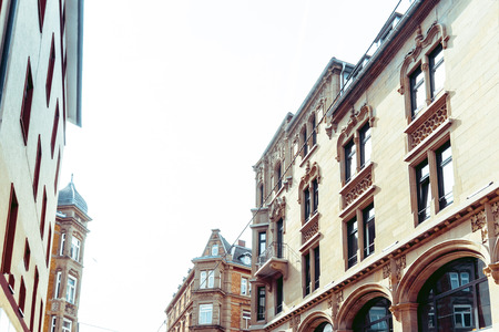Stuttgart city with buildings and treesの写真素材