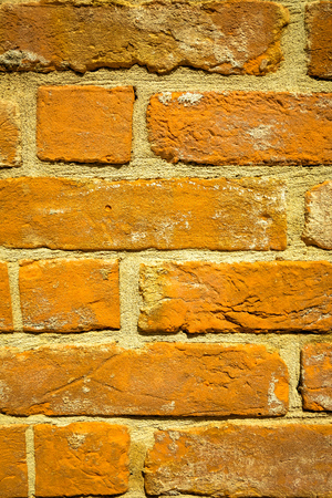 Old red brick wall textures and backgrounds
