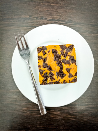 one slice of pie dessert ready to eatの写真素材