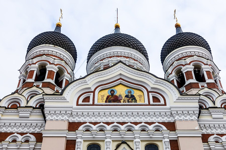 Alexander Nevsky Cathedral in Tallinn, Estoniaの写真素材