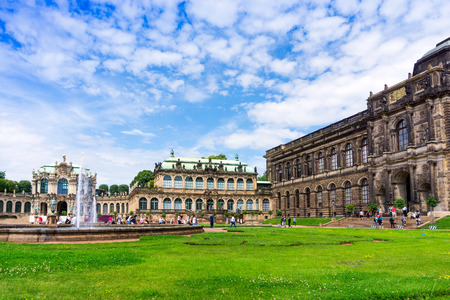 Baroque building Zwinger in Dresden, Germanyの写真素材