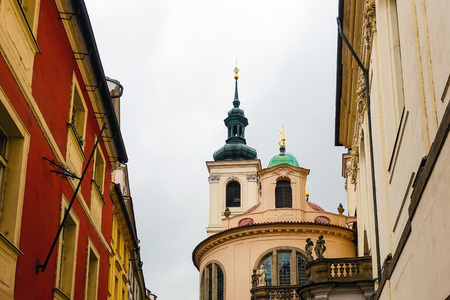Old Town ancient architecture in Prague, Czech Republicの写真素材